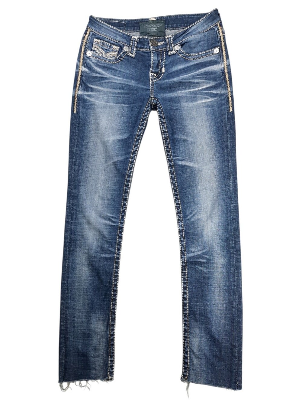 Big Star VTG Jenae Low Rise Taper Blue Jeans SZ 26L